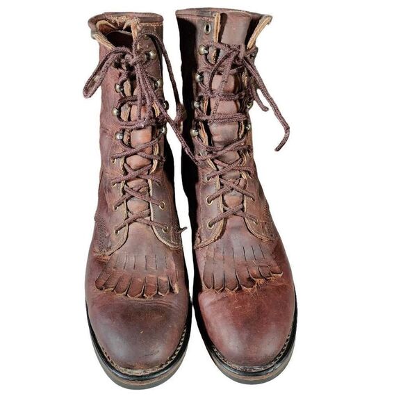 Leather Western Boots. Riding/ Work VibramSoless. Size 8.5 - Picture 2 of 9